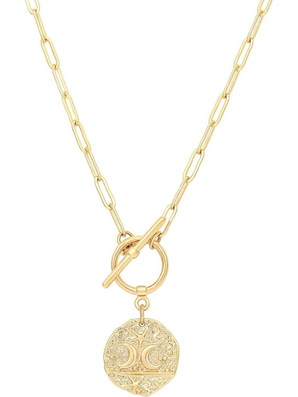 18K Gold Plated Moon Star Lion Evil Eye Love Heart Cross Pendant Necklace Medall